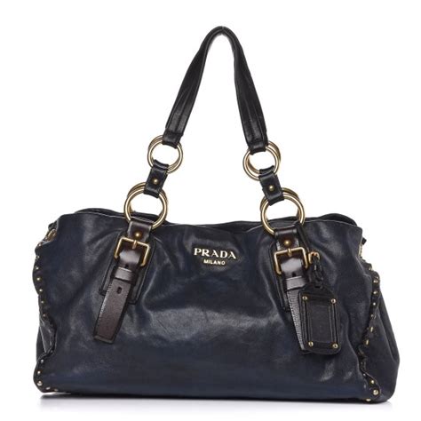 prada nappa aviator|PRADA Nappa Studded Aviator Shopping Tote Blue.